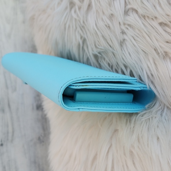 KATE SPADE LEATHER TRI-FOLD LONG WALLET/PHONE CASE - Picture 4 of 10